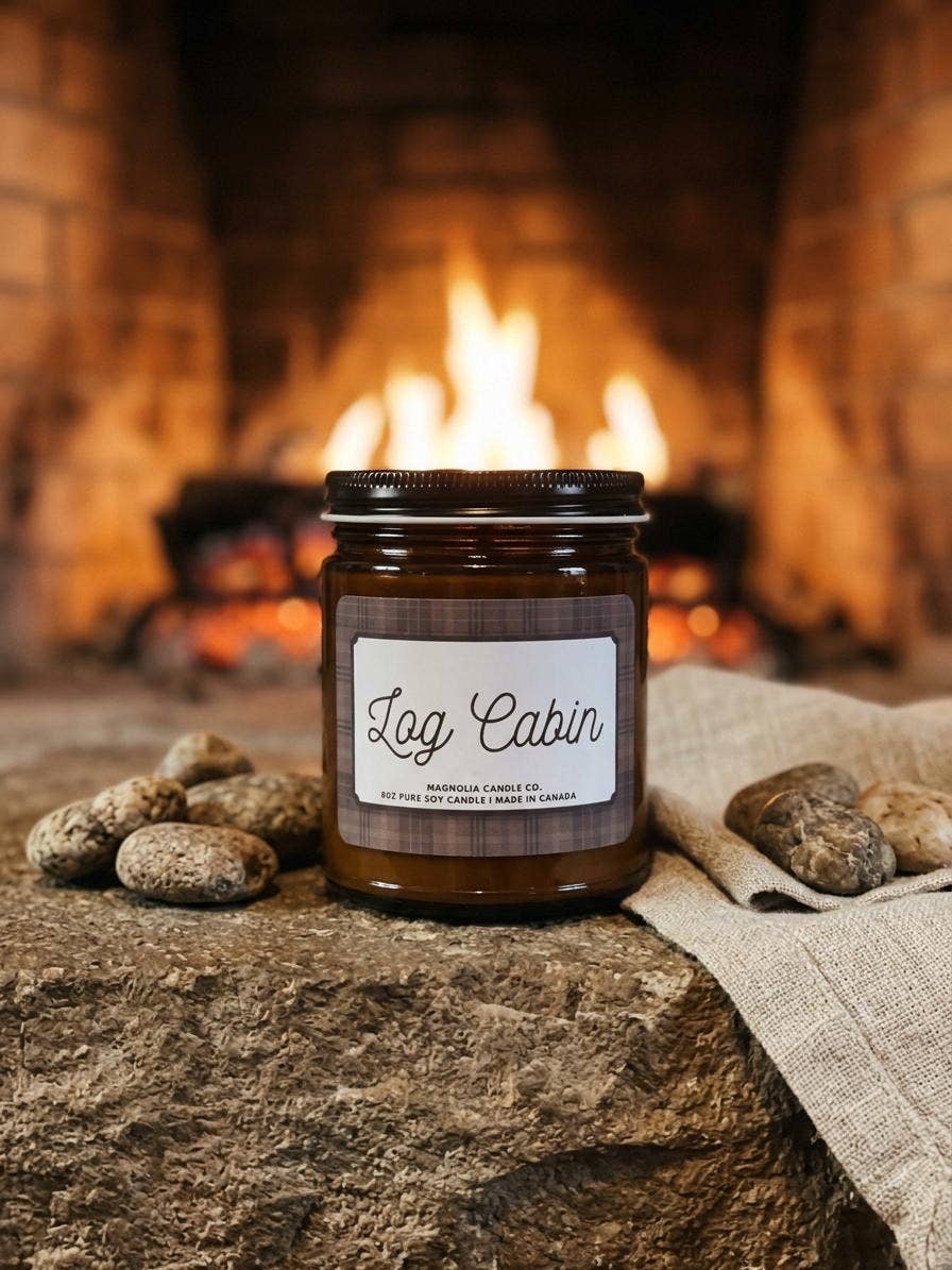 Log Cabin Candle