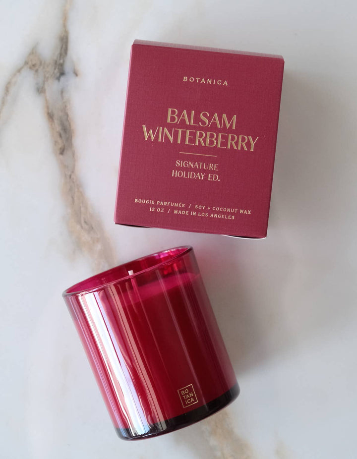 Holiday Candle: Balsam Winterberry, 12 oz.