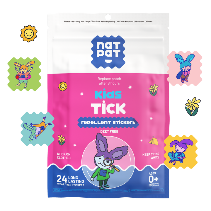 NATPAT Tick Repellent Stickers: Bug Patch, Safe for Kids