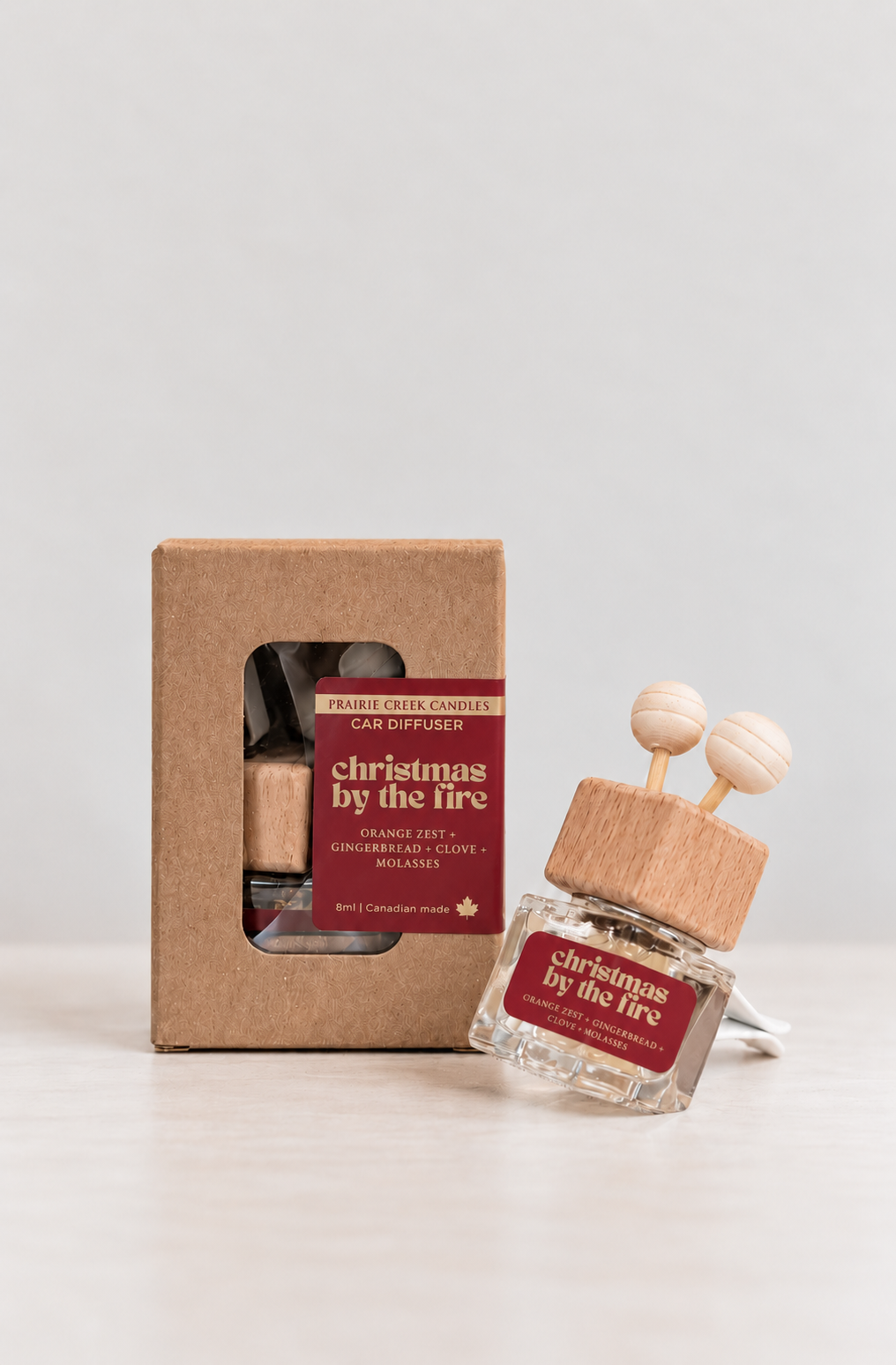CHRISTMAS BY THE FIRE | NON TOXIC VENT CLIP CAR DIFFUSER | HOLIDAY COLLECTION