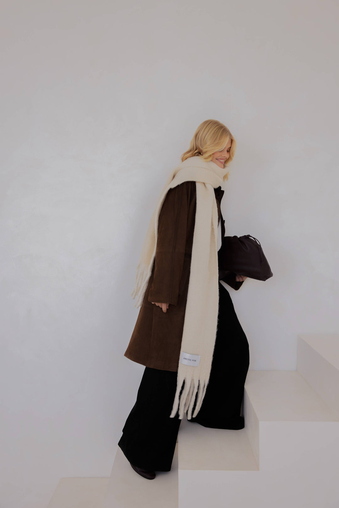 The Reykjavik Scarf - 100% Recycled - Pebble Beige