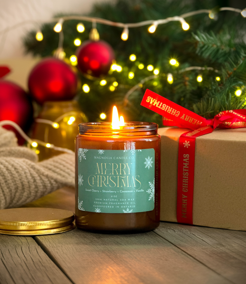 Merry Christmas  Candle