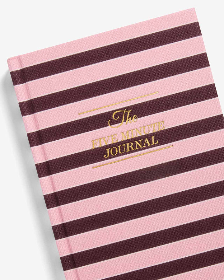 The Five Minute Journal Pink Stripe | Exclusive Print