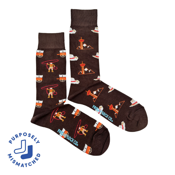 Men's Retro Rodeo Mismatched Mid-Calf Socks