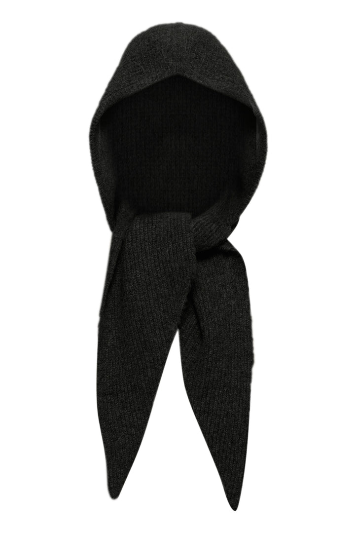 Iacharlotte Hooded Scarf- Black