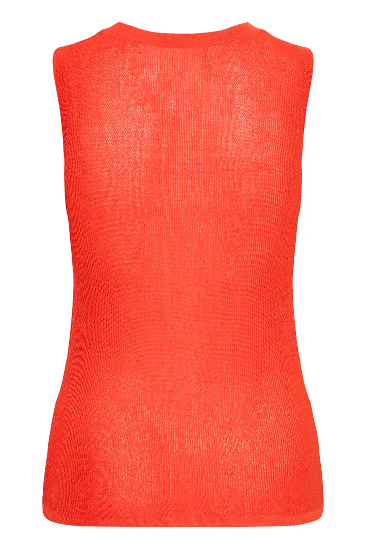 Ihdelany Top- Fiery Red