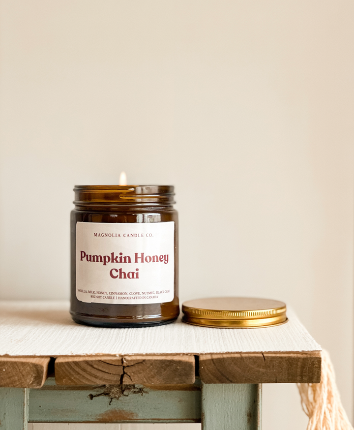 Pumpkin Honey Chai Candle 8oz