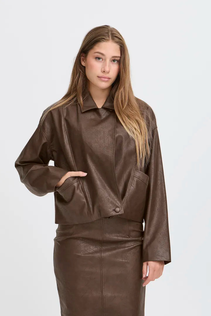 Bronco Faux Leather Jacket