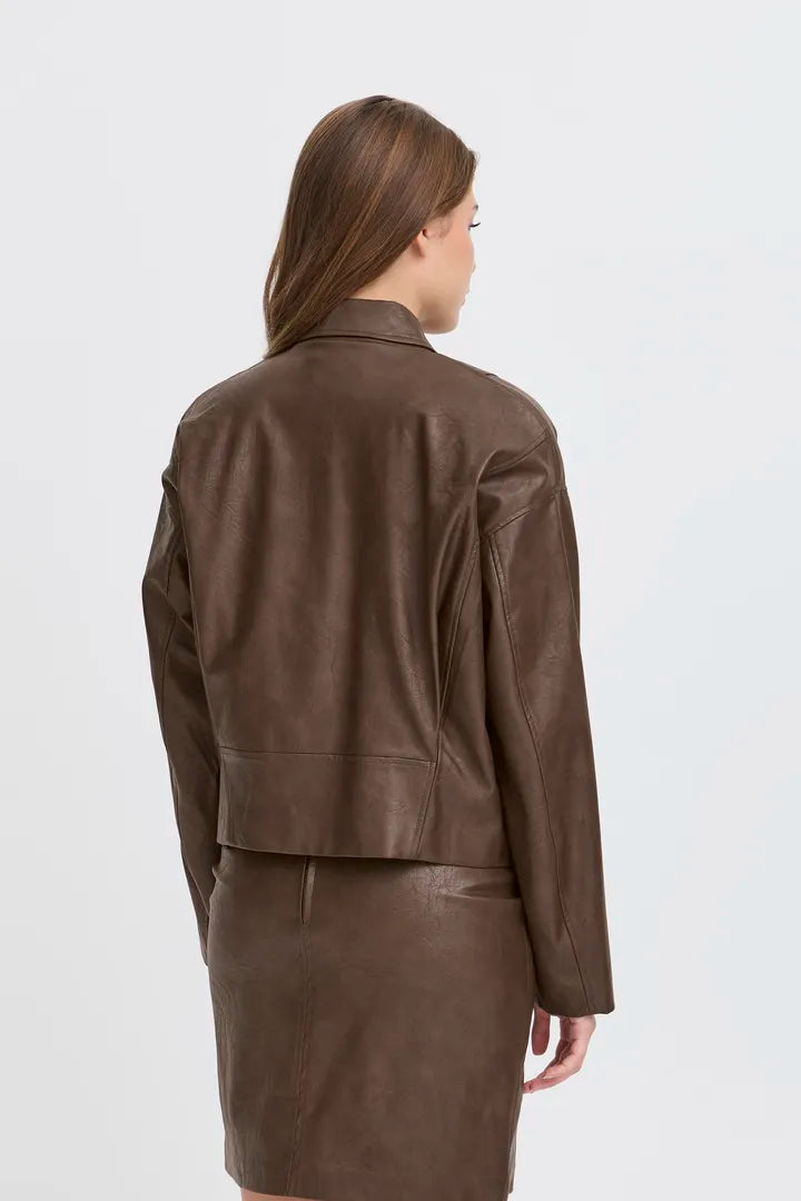 Bronco Faux Leather Jacket