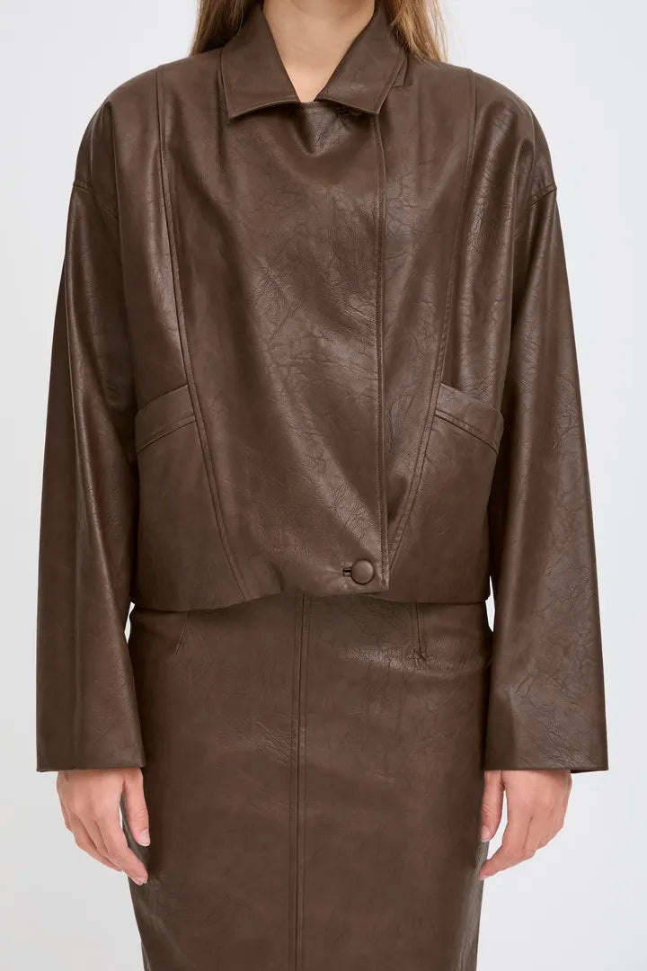 Bronco Faux Leather Jacket