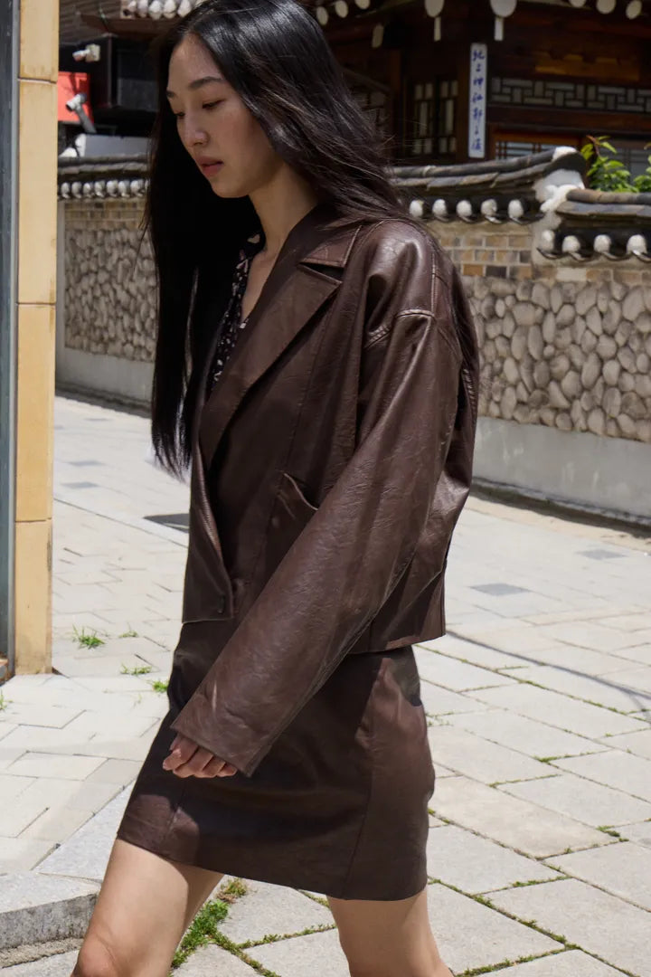 Bronco Faux Leather Jacket