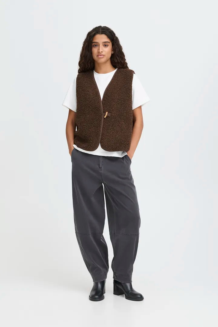 Chocolate Teddy Reversible Vest
