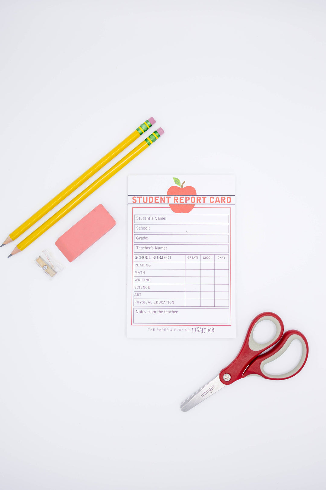Kids Playtime Pad®  Student Report Card