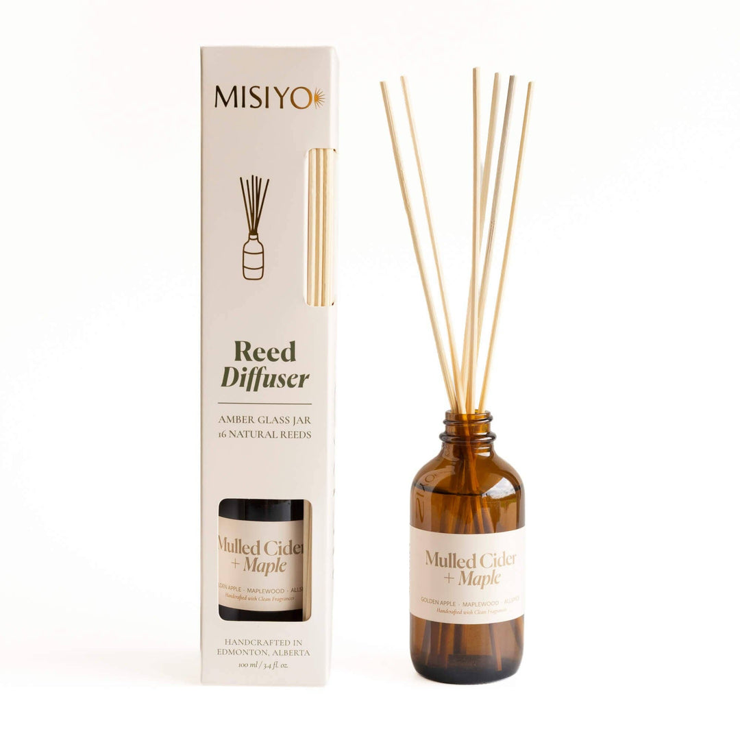 Mulled Cider + Maple | Clean Reed Diffuser: Diffuser Set (with box + reeds)