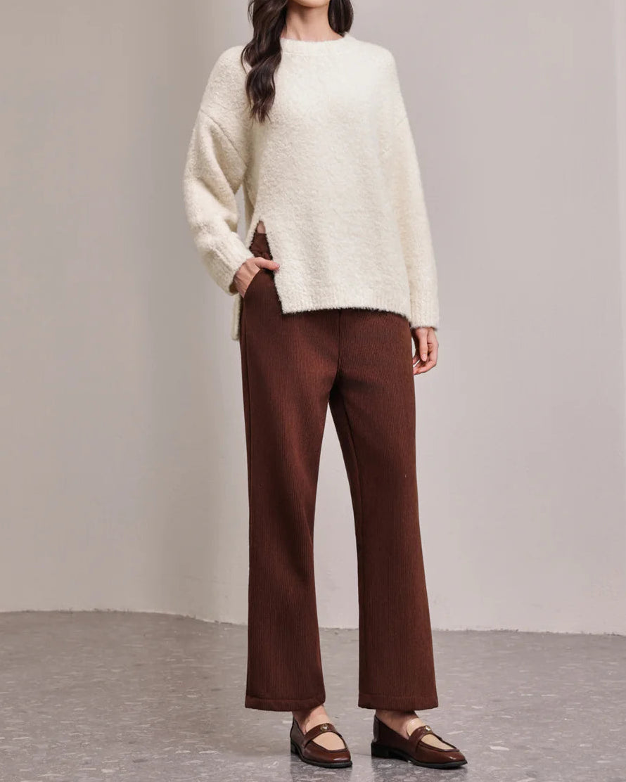 Oat Milk Oversized Knit Sweater