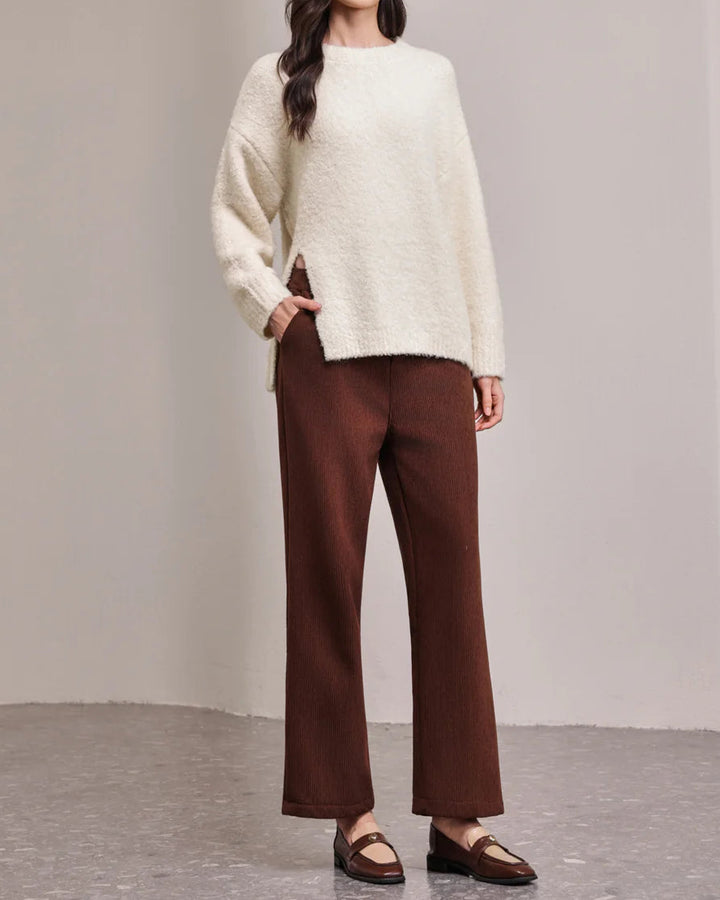 Oat Milk Oversized Knit Sweater