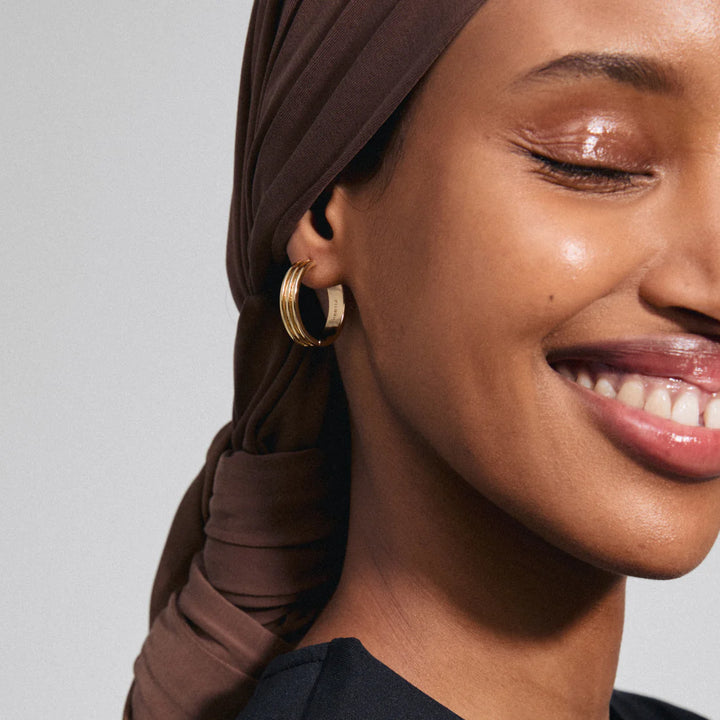 Bennett Recycled Hoop Earrings - Gold