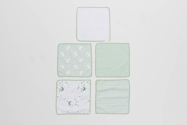 10 Pack Washcloths One Size | 9" X 9"- Blue