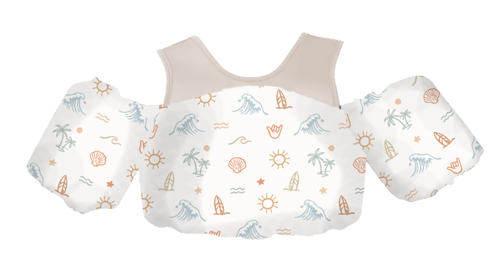 Little Swimmer Floatie - Toddler & Kids Swim Vest Floatie: Surf Paradise