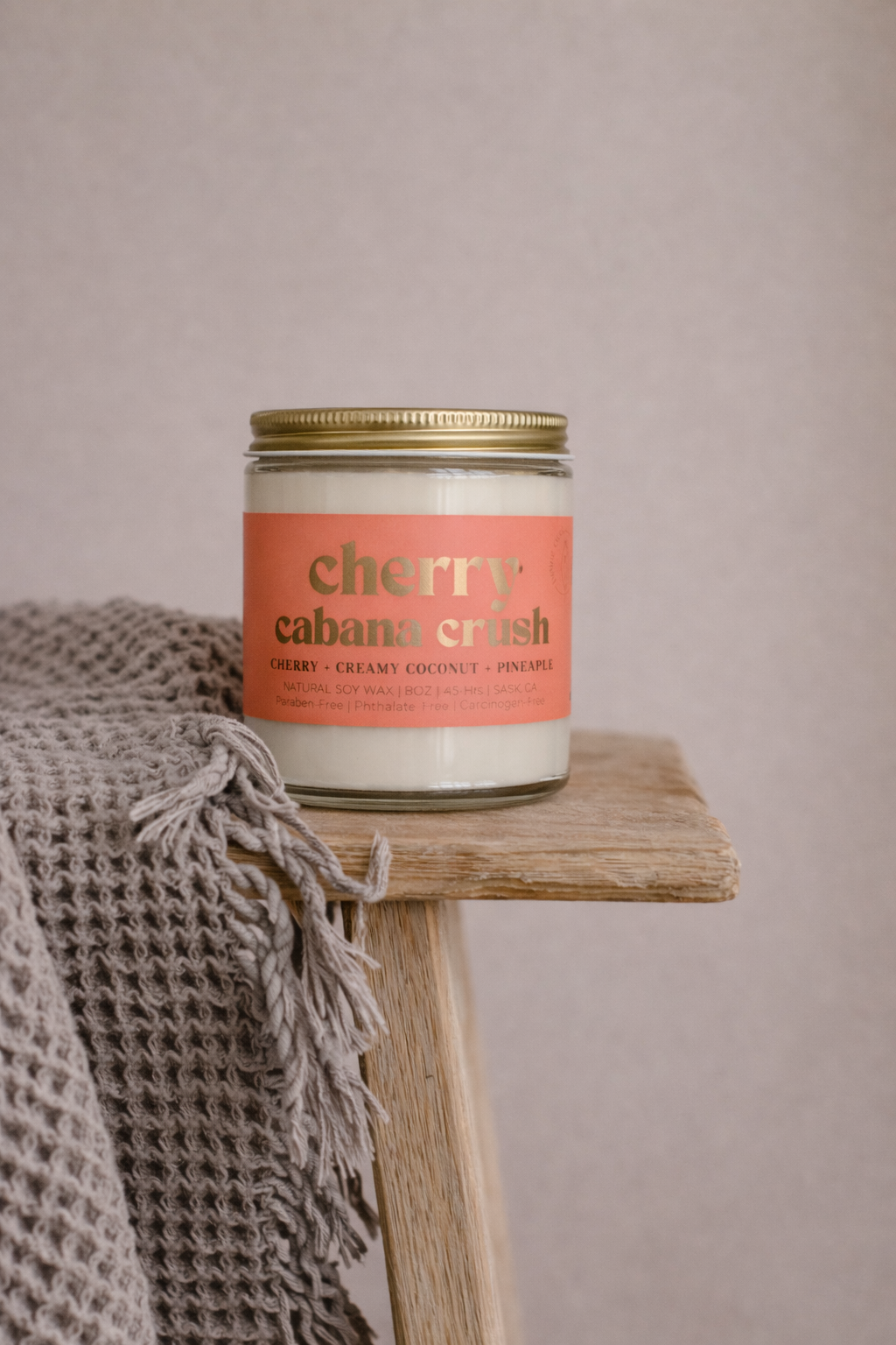 CHERRY CABANA CRUSH  | NON TOXIC SOY WAX CANDLE