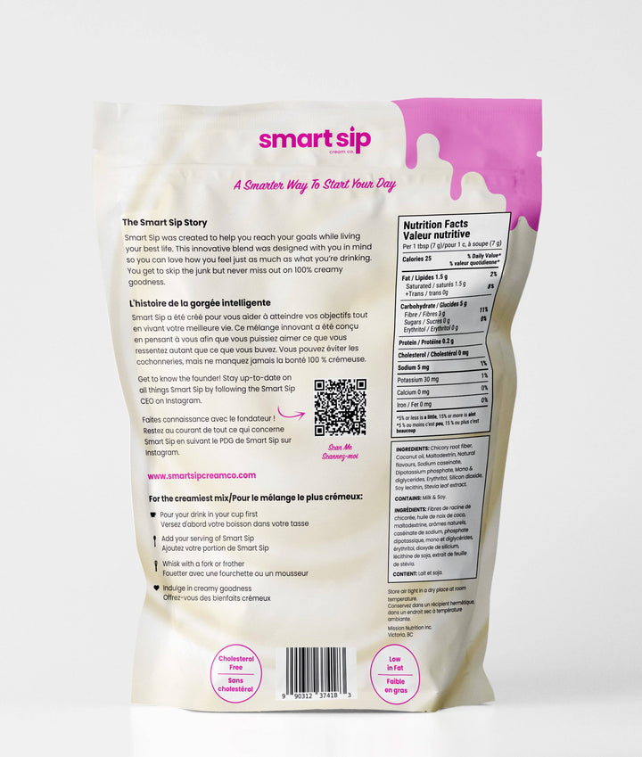 Smart Sip Vanilla Powder Creamer – Sugar-Free & Gluten-Free