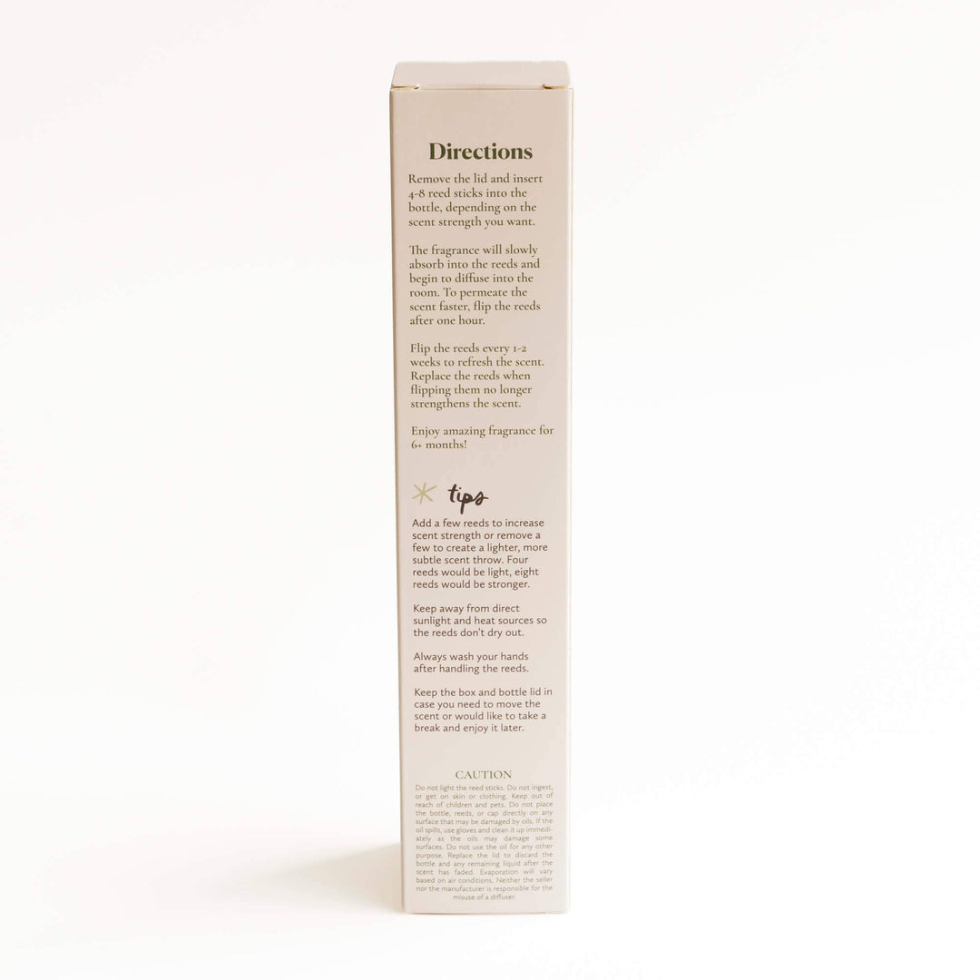 Golden Plum + Persimmon | Clean Reed Diffuser: Diffuser Set (with box + reeds)