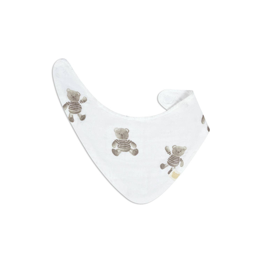 3 Pc Pack Muslin Bandana Bibs One Size- Beige