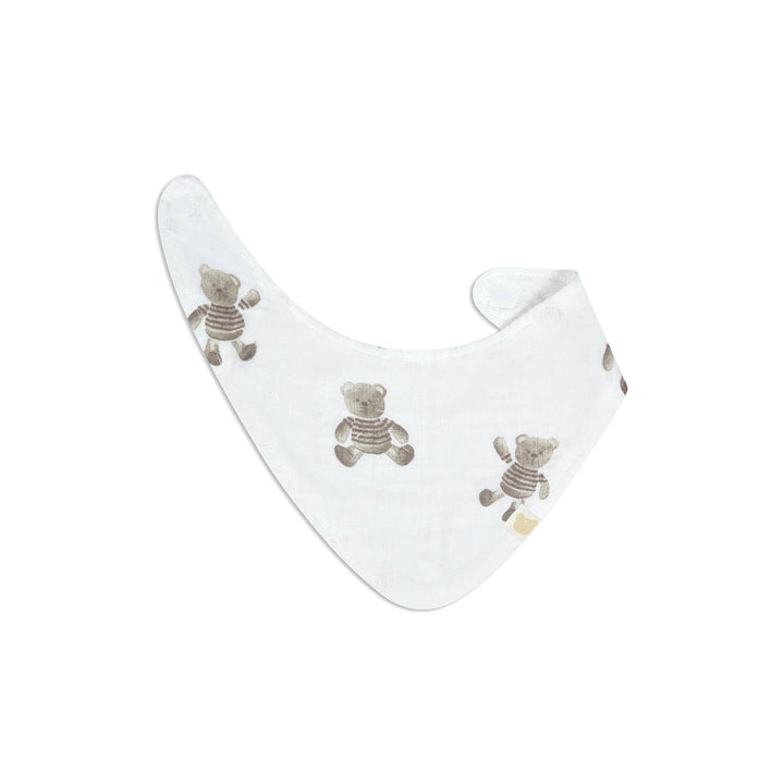 3 Pc Pack Muslin Bandana Bibs One Size- Beige