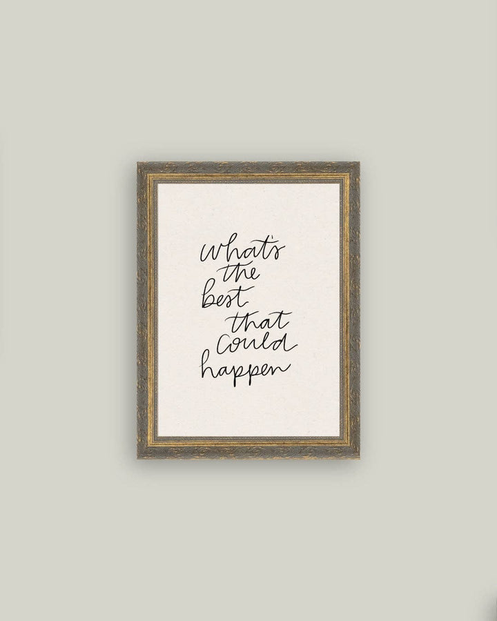 The Best That Could Happen Framed Antique Art: 5x7