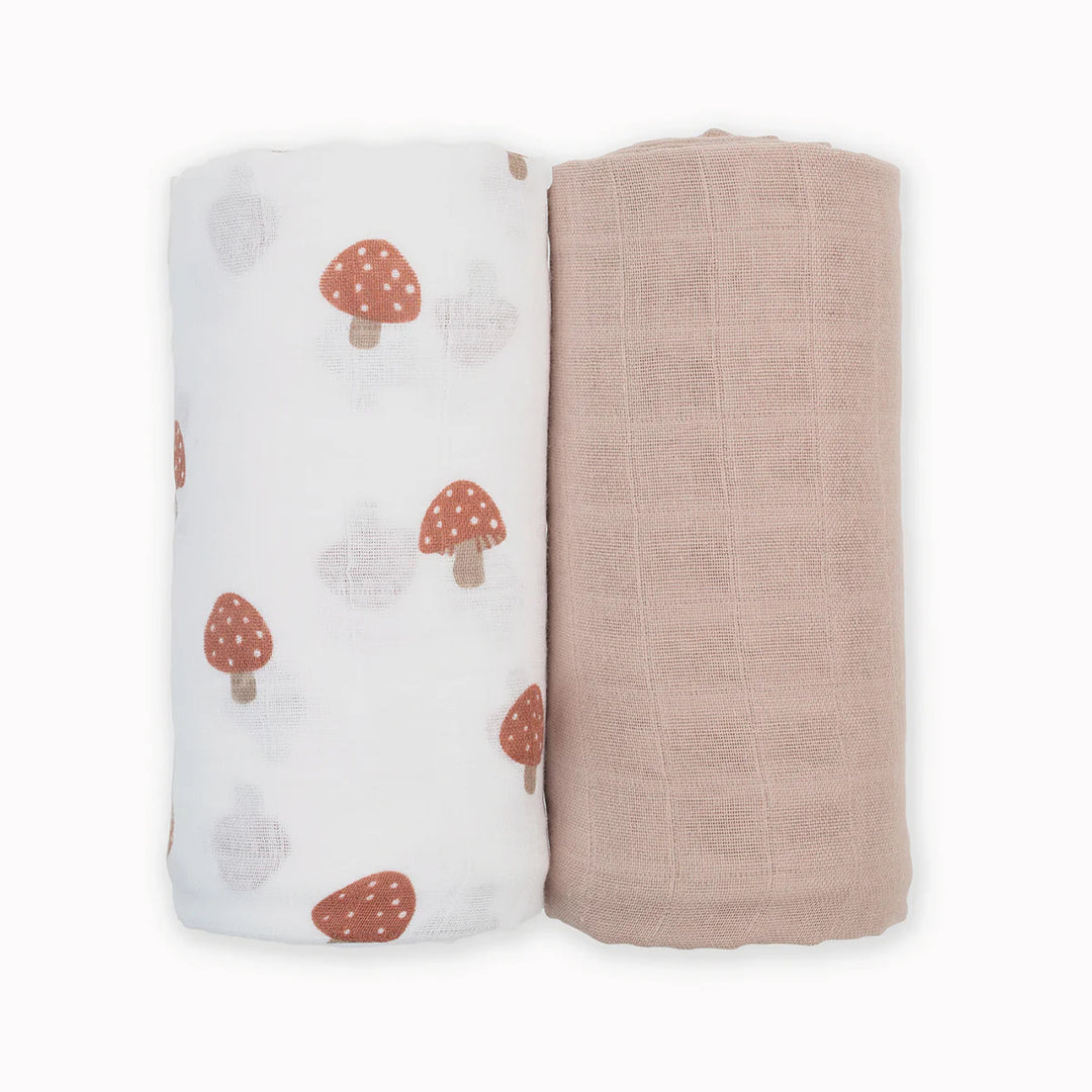 Lulujo- 2 Pack Cotton Muslin Swaddles