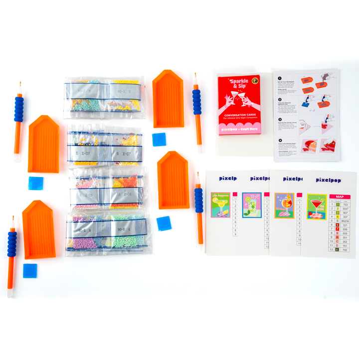 PixelPop™ Diamond Art — Girls’ Night — 5 O’Clock Somewhere