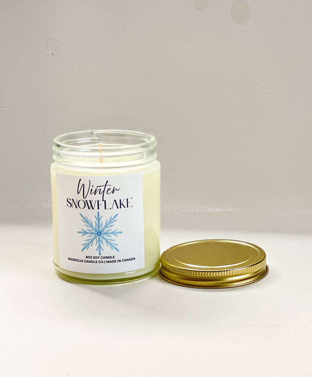 Winter Snowflake Soy Candle