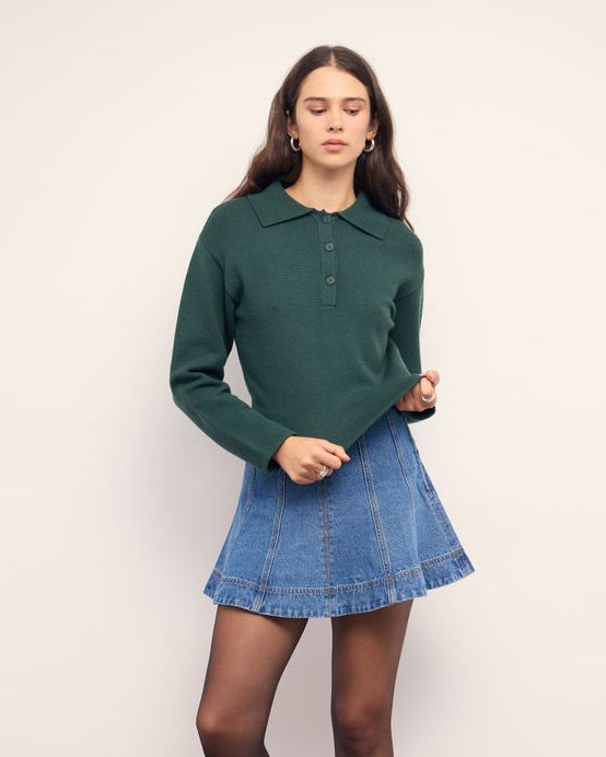 Elin Collared Knit Jumper