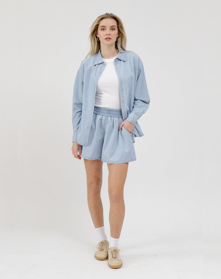 Chambray Short - Oxford Blue