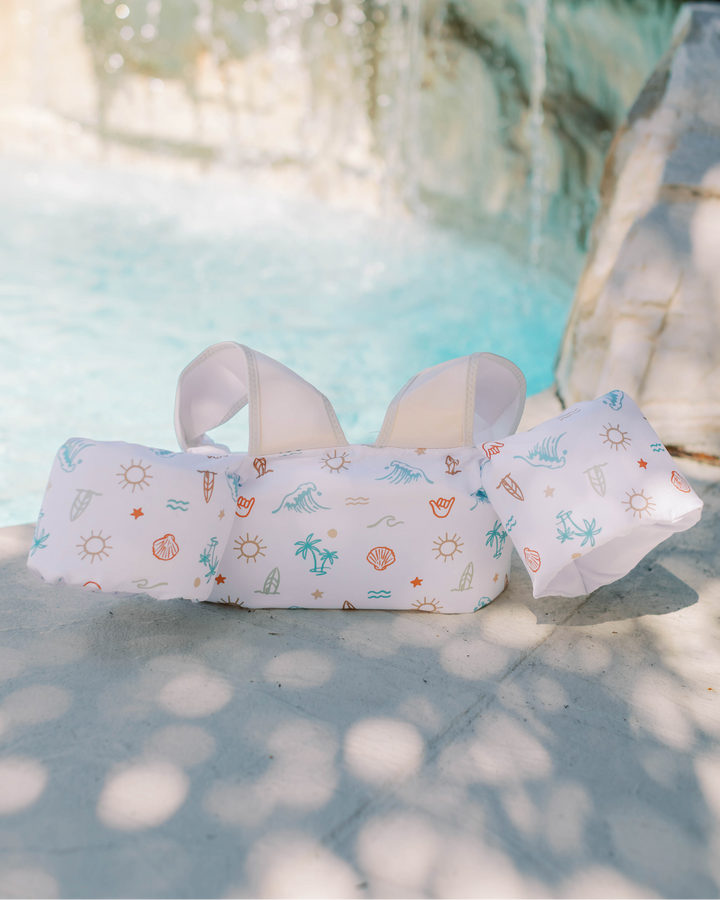 Little Swimmer Floatie - Toddler & Kids Swim Vest Floatie: Surf Paradise