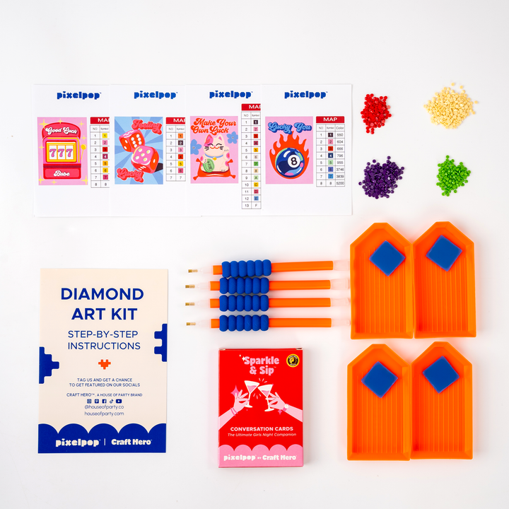 PixelPop™ Diamond Art — Girls’ Night Edition — Feelin’ Lucky