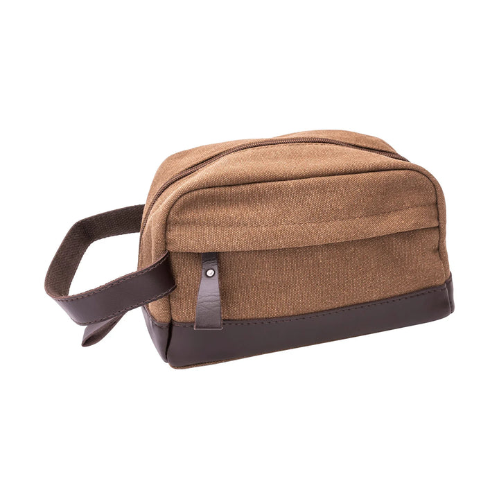 Canvas Dopp Kit- Brown