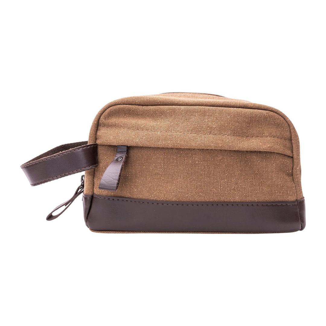 Canvas Dopp Kit- Brown