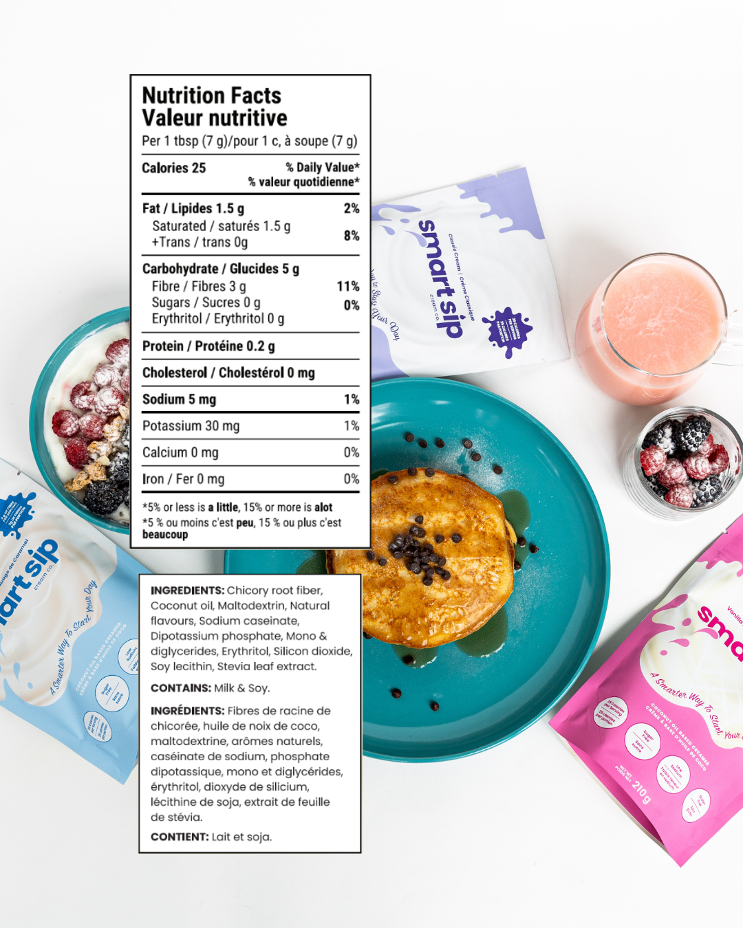 Smart Sip Vanilla Powder Creamer – Sugar-Free & Gluten-Free