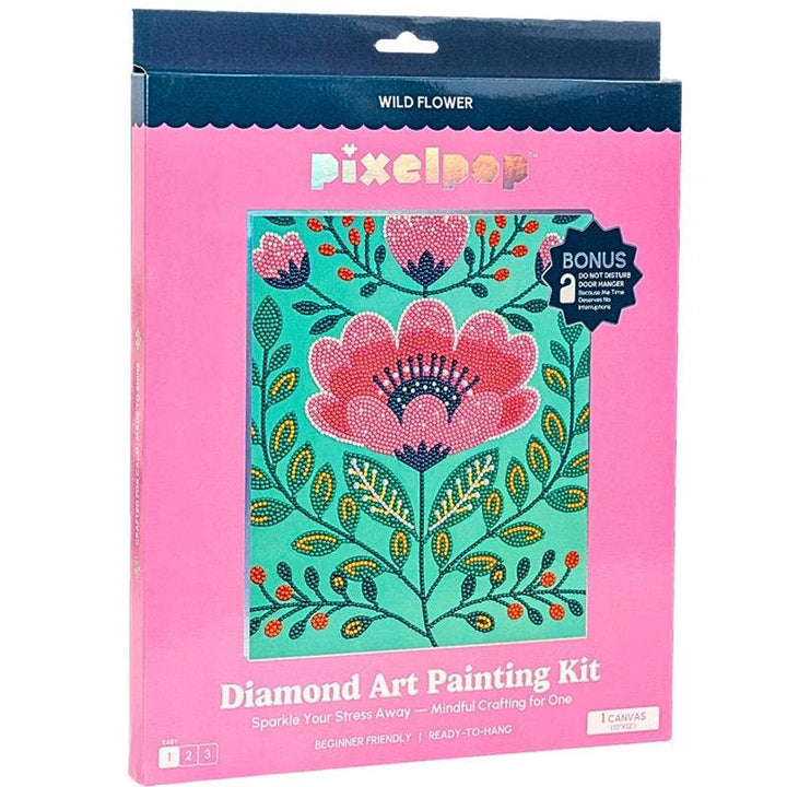 PixelPop™ Diamond Art | Wildflower | Adult Craft Kit
