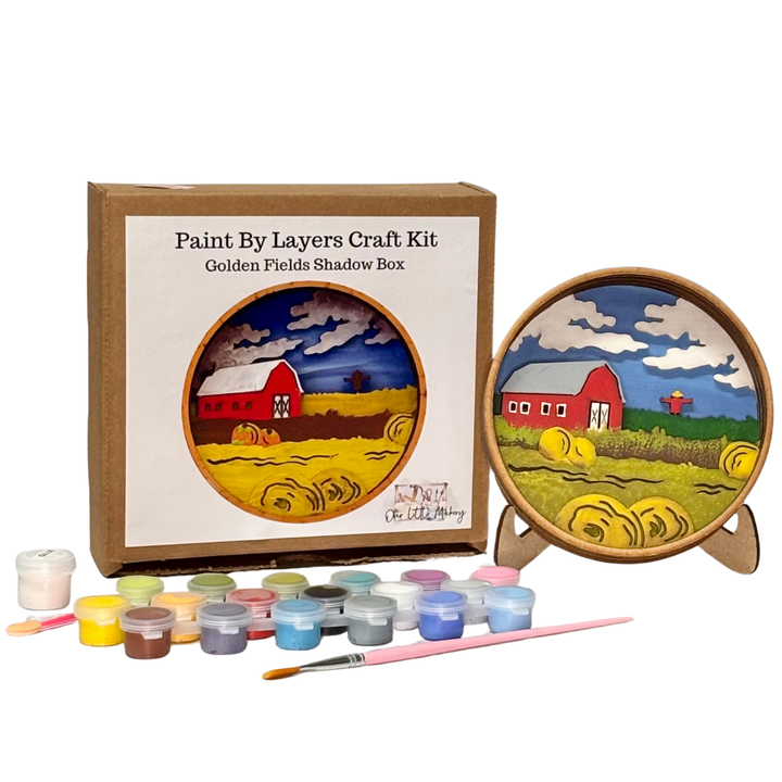 Golden Fields Shadow Box Kit