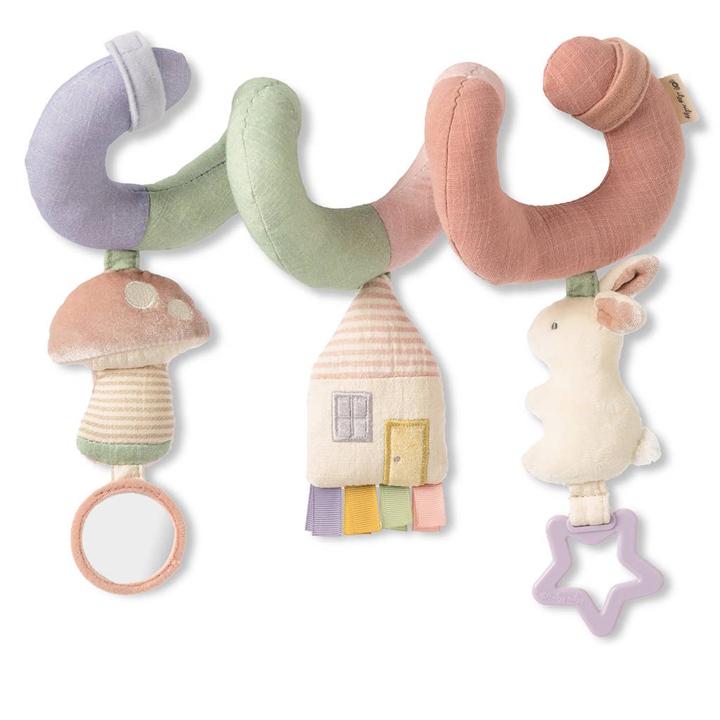 Itzy Bitzy Spiral Car Seat Activity Toy: Pastel