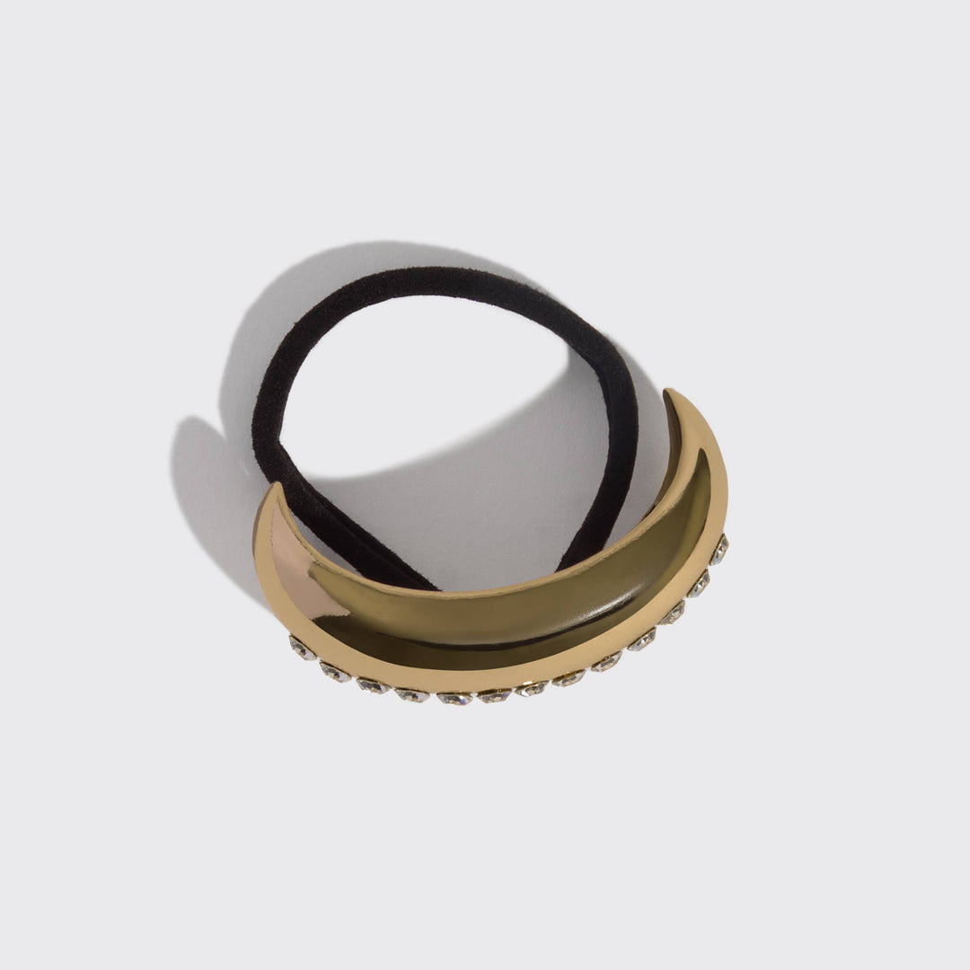 Holiday Metal Rhinestone Cloud Cuff - Medium