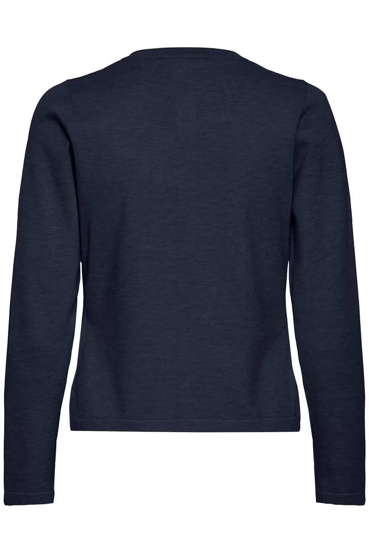 Ihluls O-Neck Cardigan- Total Eclipse