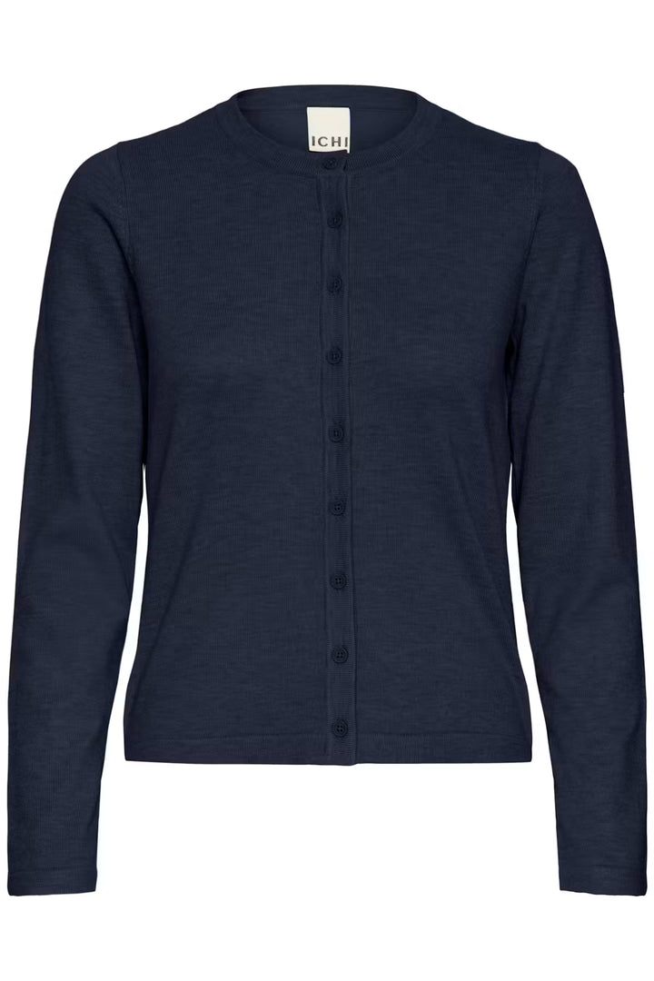Ihluls O-Neck Cardigan- Total Eclipse