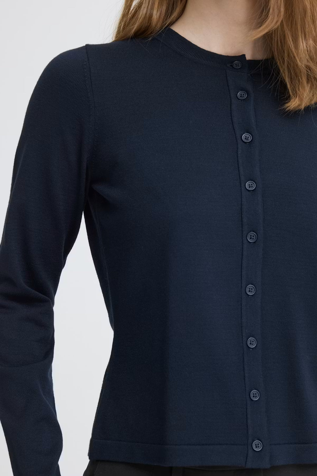 Ihluls O-Neck Cardigan- Total Eclipse