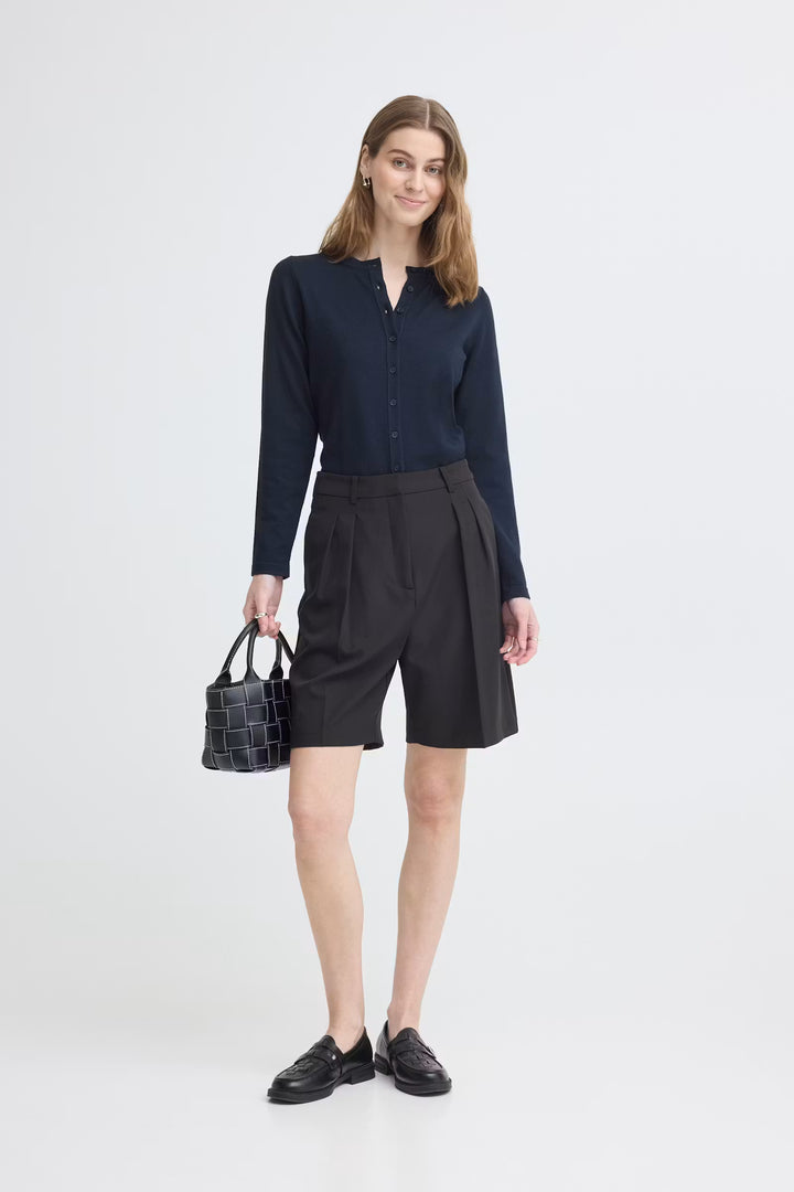 Ihluls O-Neck Cardigan- Total Eclipse