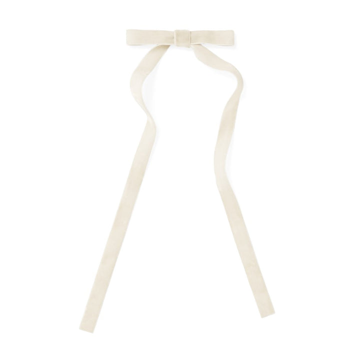 Thin Velvet Bow w Clip