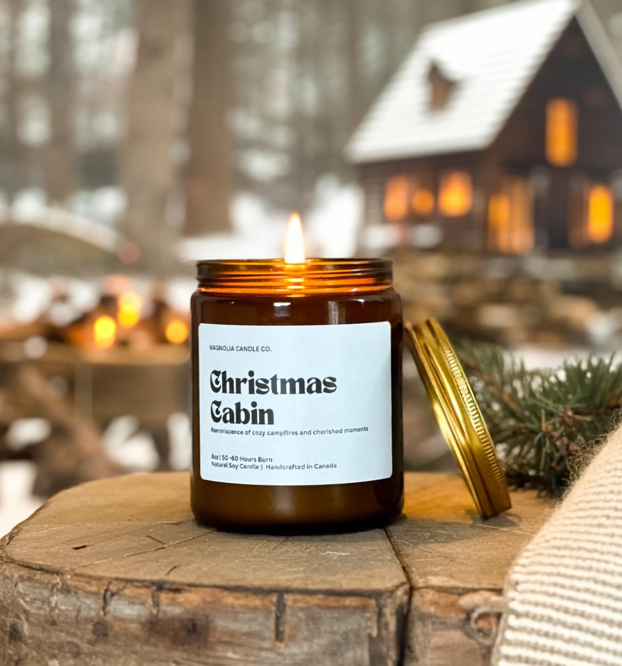 Christmas Cabin Candle