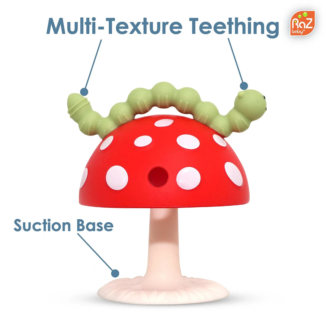 Chompy Mushroom Silicone Teether